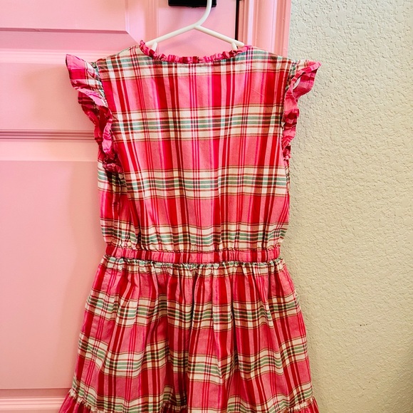 Pink Plaid Kids Dress - Picture 2 of 2